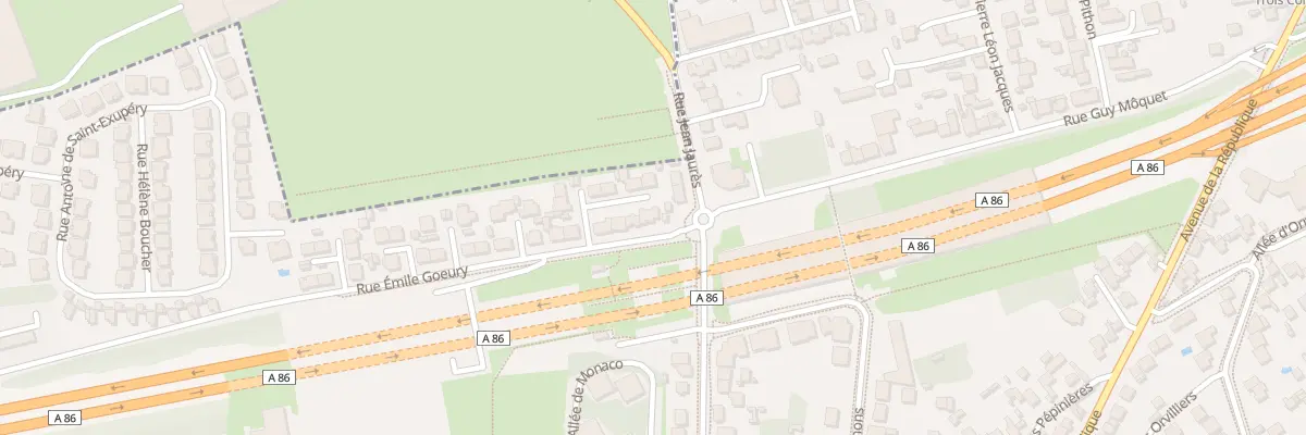 Plan du 2 Rue Emile Goeury à Thiais