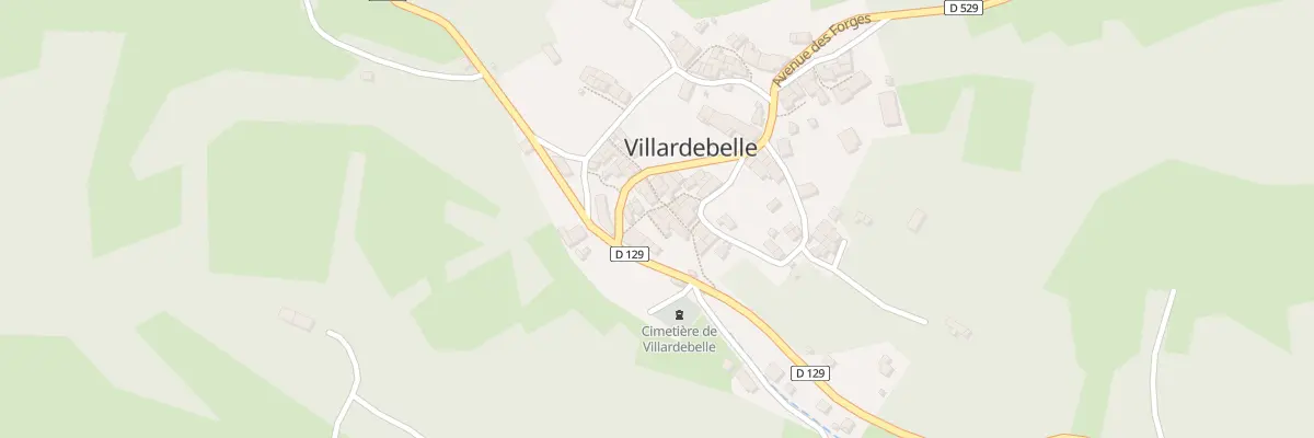 Plan du 34 Le Village à Villardebelle