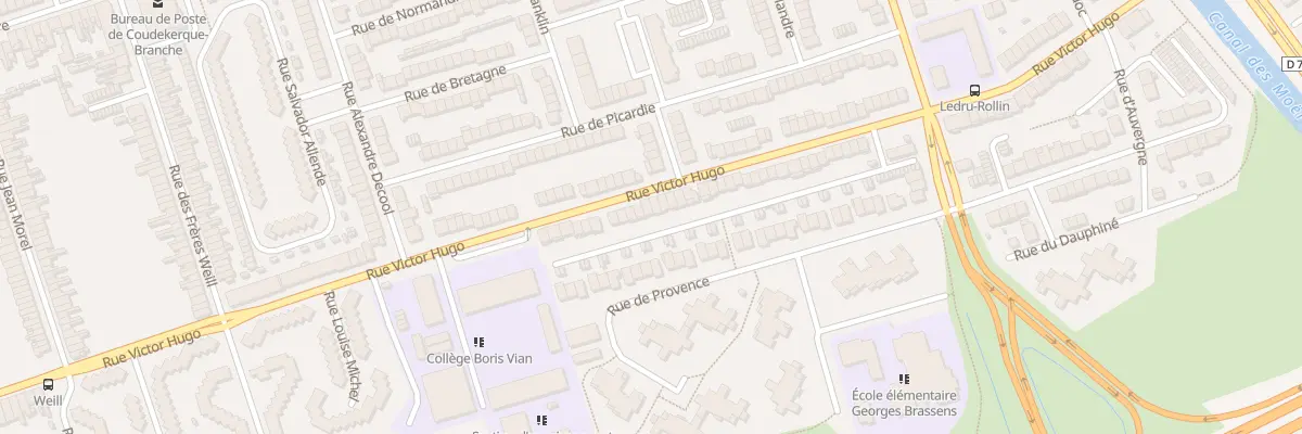 Plan du 194 Rue Victor Hugo à Coudekerque-Branche