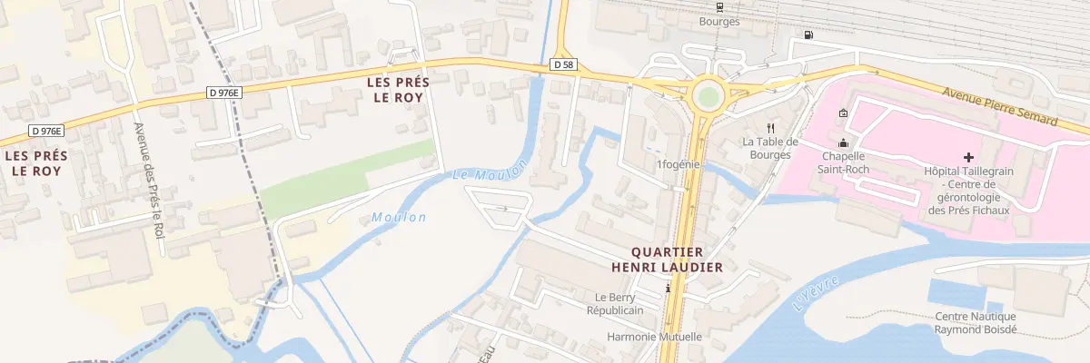 Plan du 7 Imp Fournier à Bourges