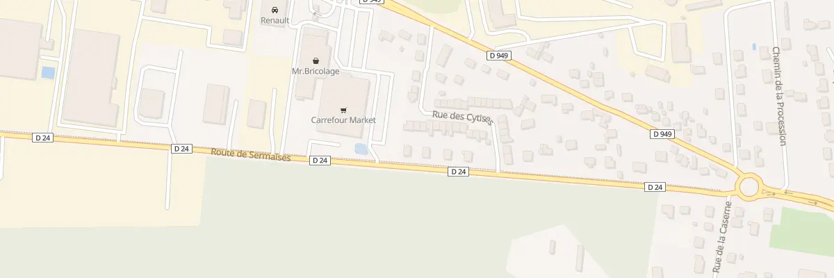 Plan du 21 Rue des Cytises au Malesherbois