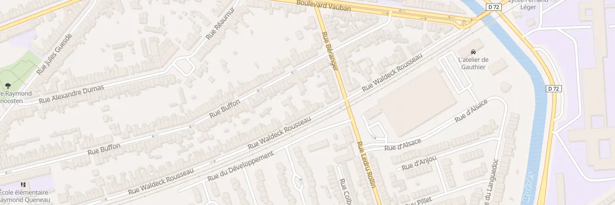 Plan du 131 Rue Waldeck Rousseau à Coudekerque-Branche