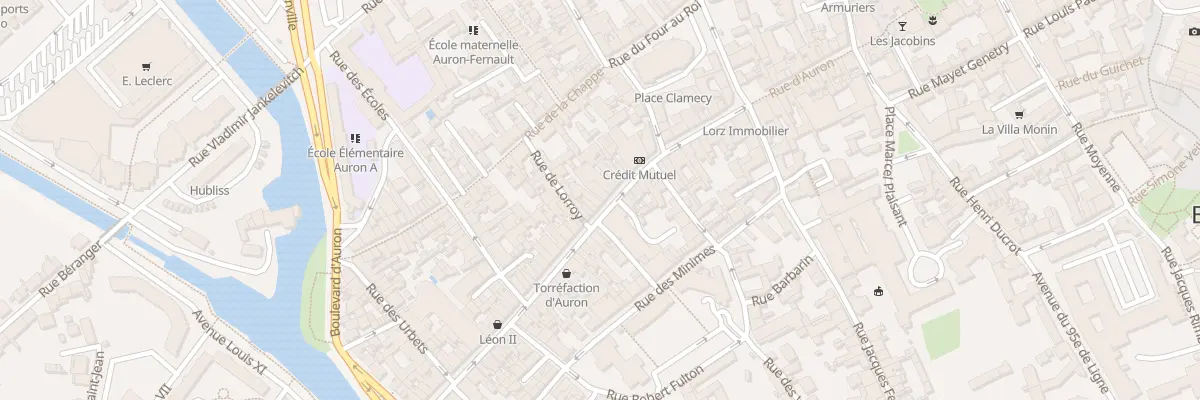 Plan du 58B Rue d’Auron à Bourges