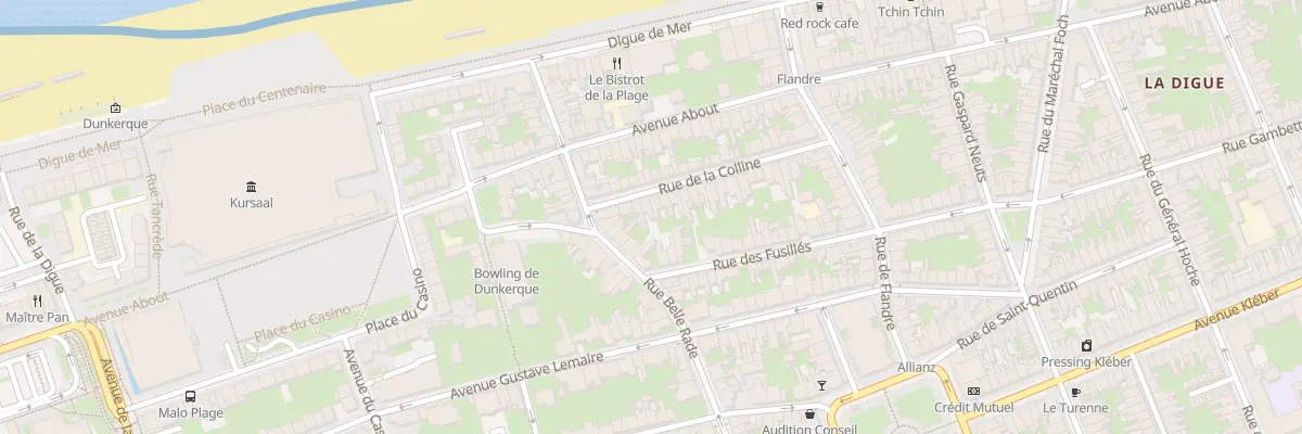 Plan du 6 Rue de la Colline à Dunkerque