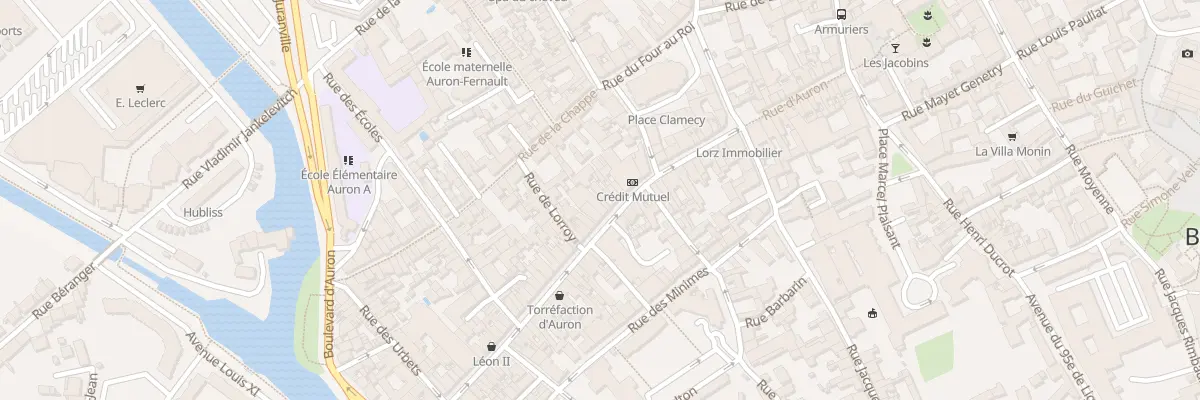 Plan du 54 Rue d’Auron à Bourges