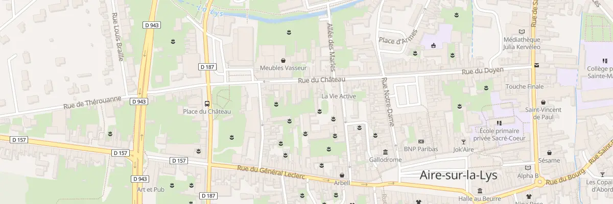 Plan du 25 Rue du Château à Aire-sur-la-Lys
