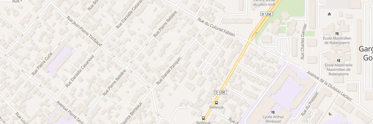 Plan du 9 Rue Daniel Panquin à Garges-lès-Gonesse