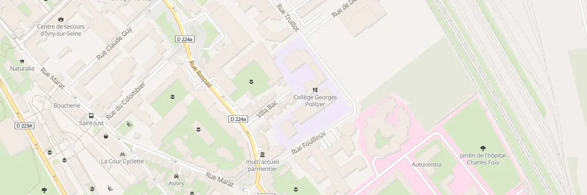 Plan du 16 Vla Bac à Ivry-sur-Seine