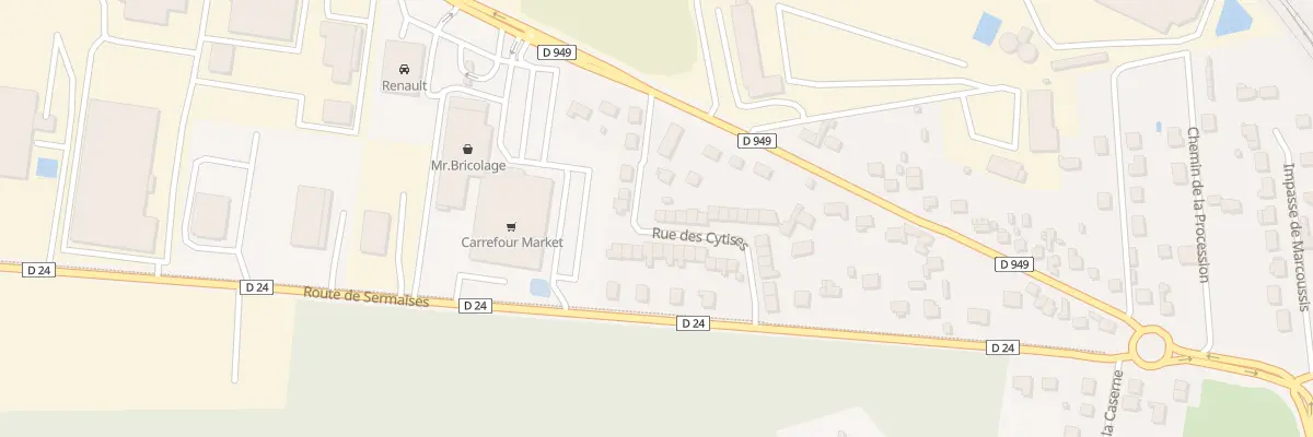 Plan du 34 Rue des Cytises au Malesherbois