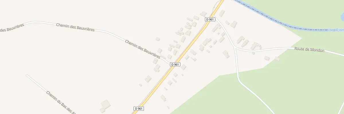 Plan du 68 Rte des Bordes à Bonnée