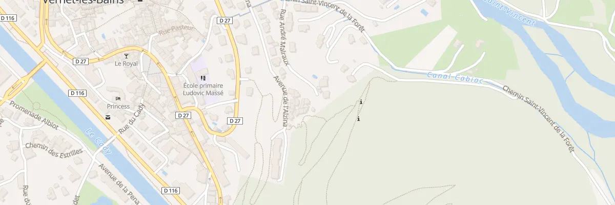 Plan du 20A Av de l’Alzina à Vernet-les-Bains