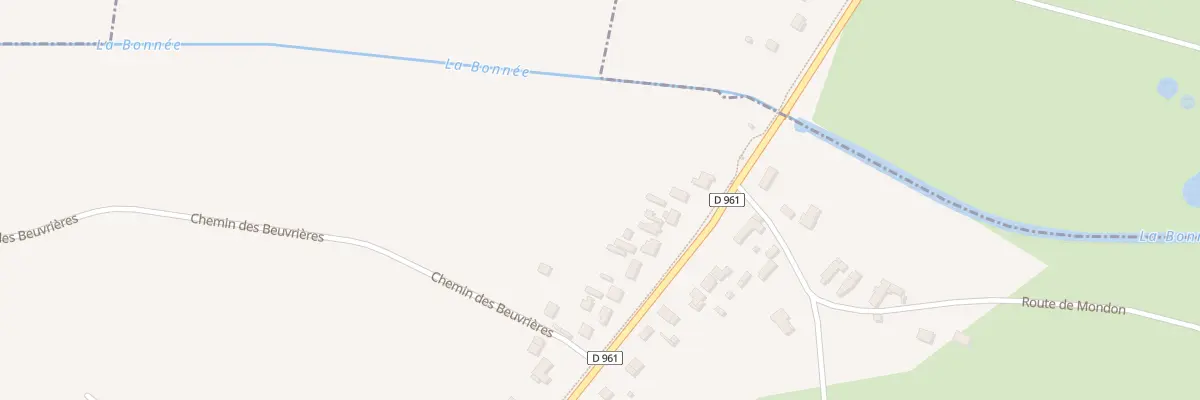 Plan du 78 Rte des Bordes à Bonnée