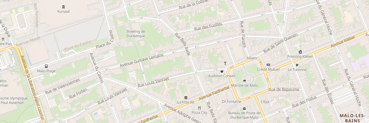 Plan du 48 Rue Belle Rade à Dunkerque