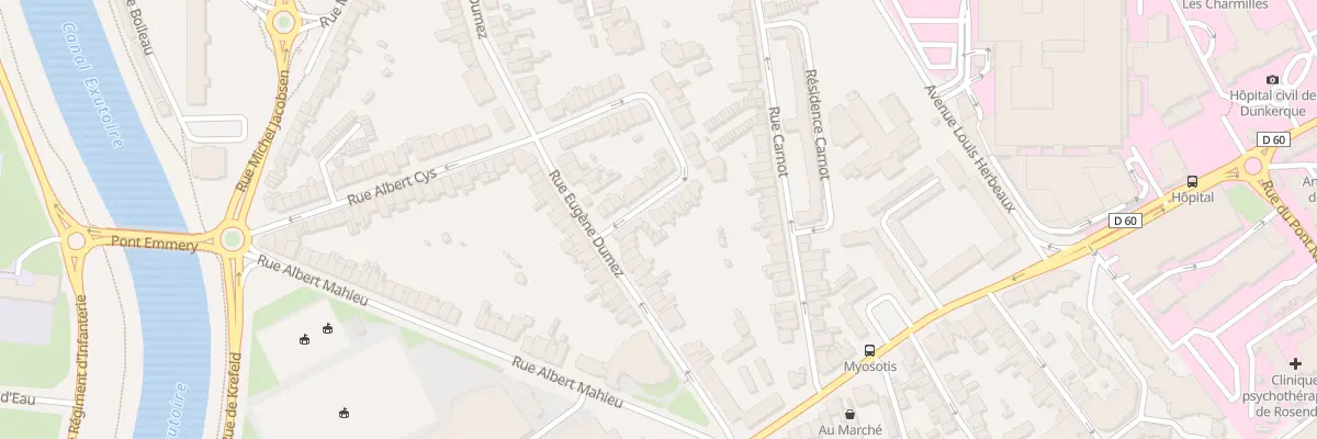 Plan du 36 Rue Martin Luther King à Dunkerque