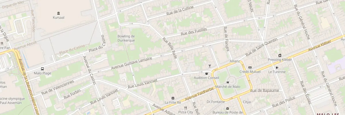 Plan du 46 Rue Belle Rade à Dunkerque