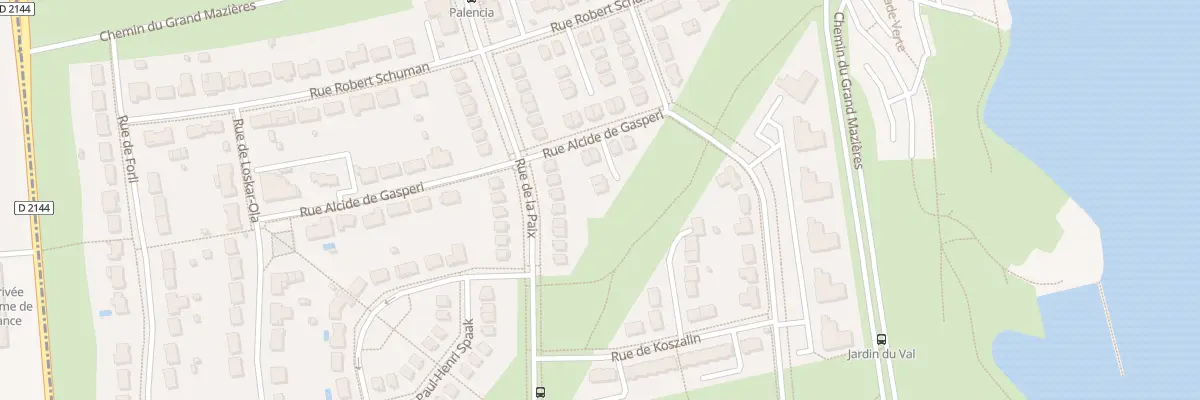 Plan du 28 Rue Alcide de Gasperi à Bourges