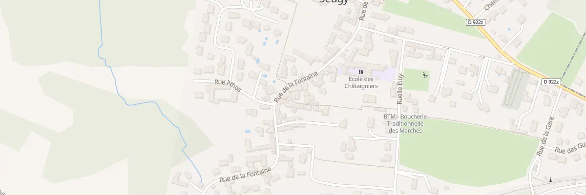Plan du 33 Rue de la Fontaine à Seugy