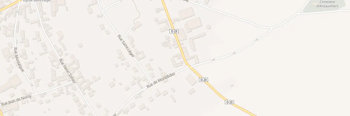 Plan du 14 Rue des Tilleuls à Ansauvillers