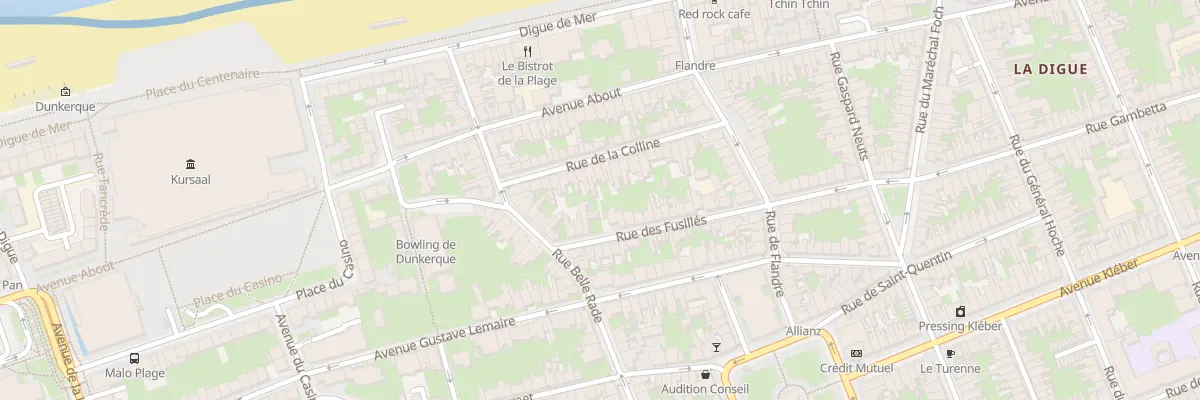 Plan du 14 Rue de la Colline à Dunkerque