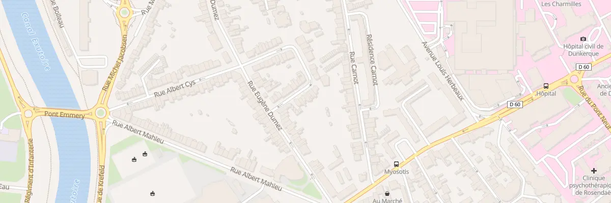 Plan du 46 Rue Martin Luther King à Dunkerque