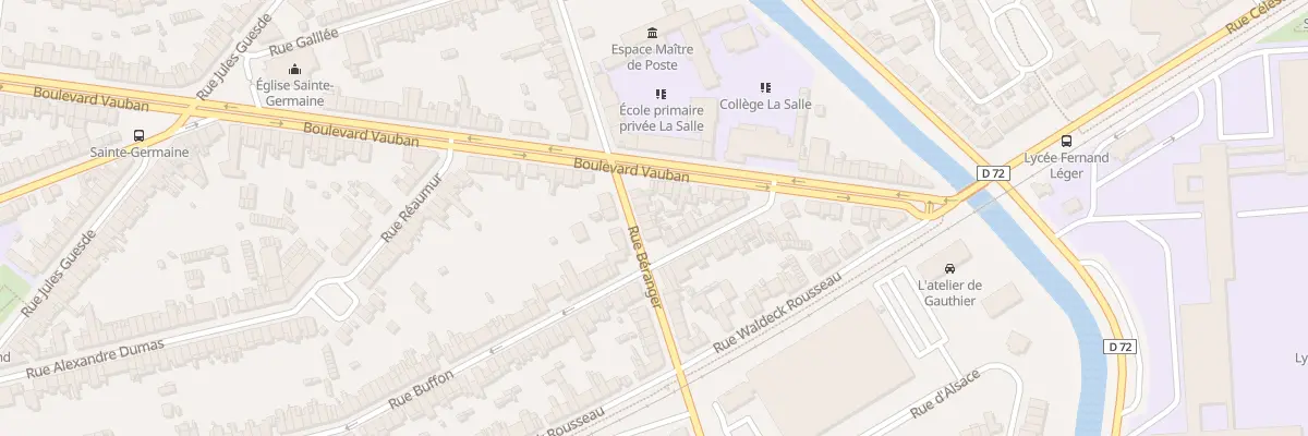 Plan du 18 Rue Béranger à Coudekerque-Branche