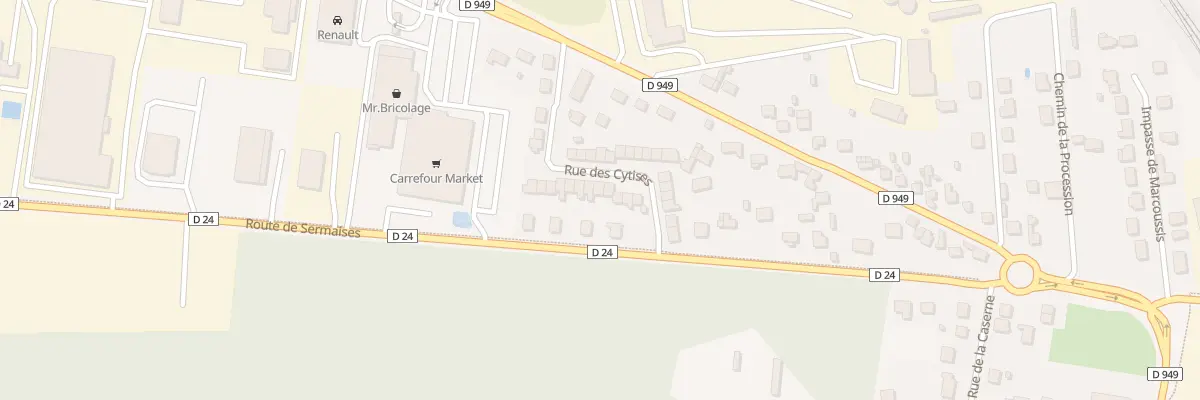 Plan du 9 Rue des Cytises au Malesherbois