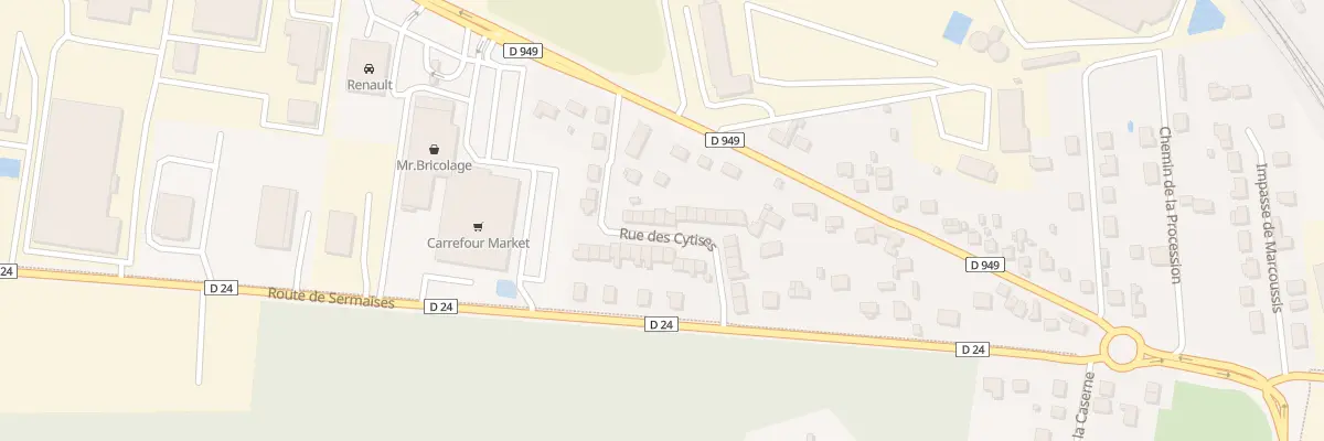 Plan du 28 Rue des Cytises au Malesherbois