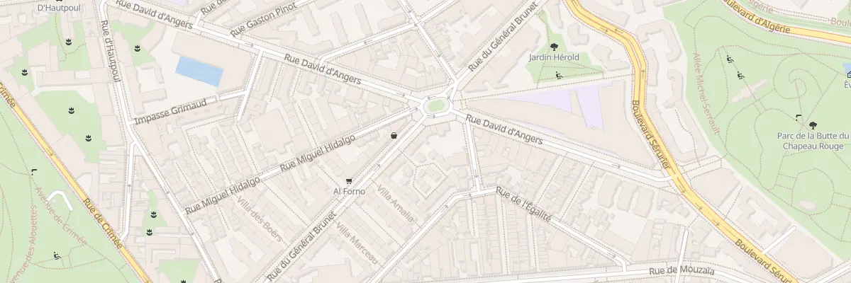 Plan du 56 Rue du Général Brunet à Paris 19e Arrondissement