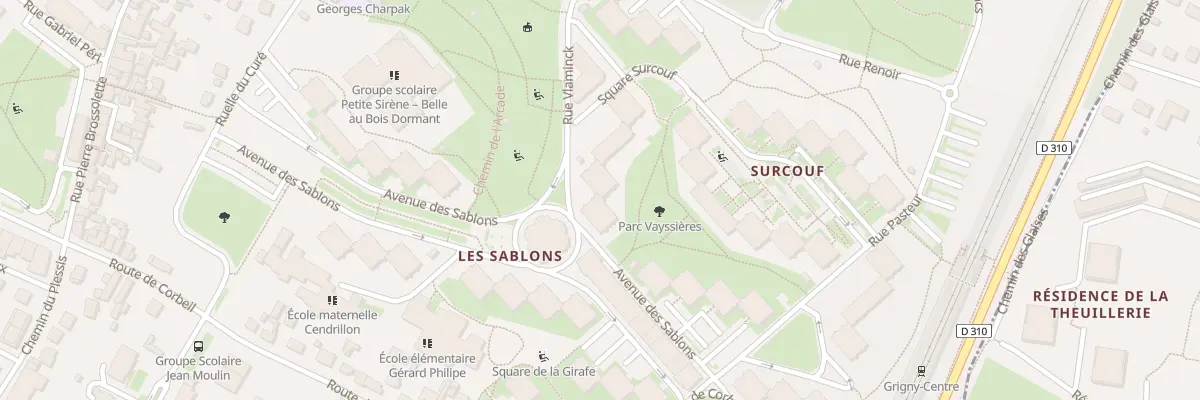 Plan du 12 Av des Sablons à Grigny