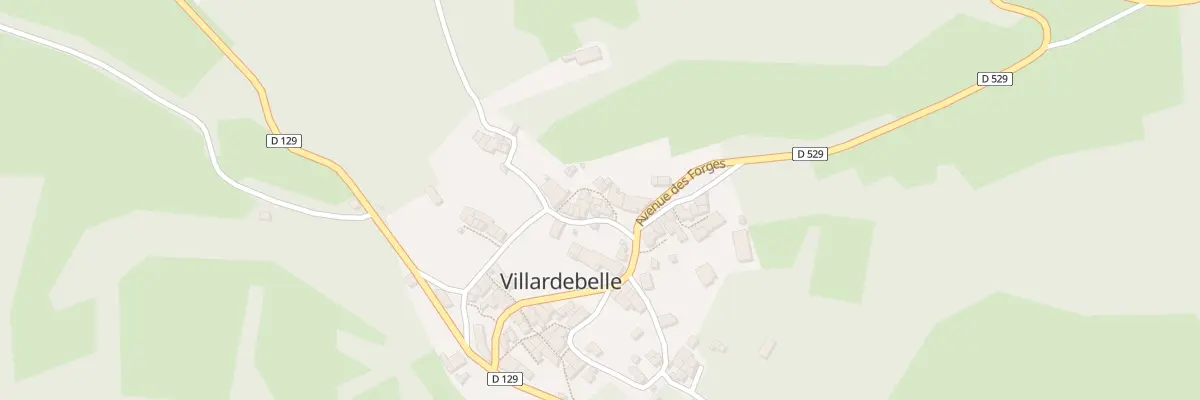 Plan du 1 Rue des Pruniers à Villardebelle