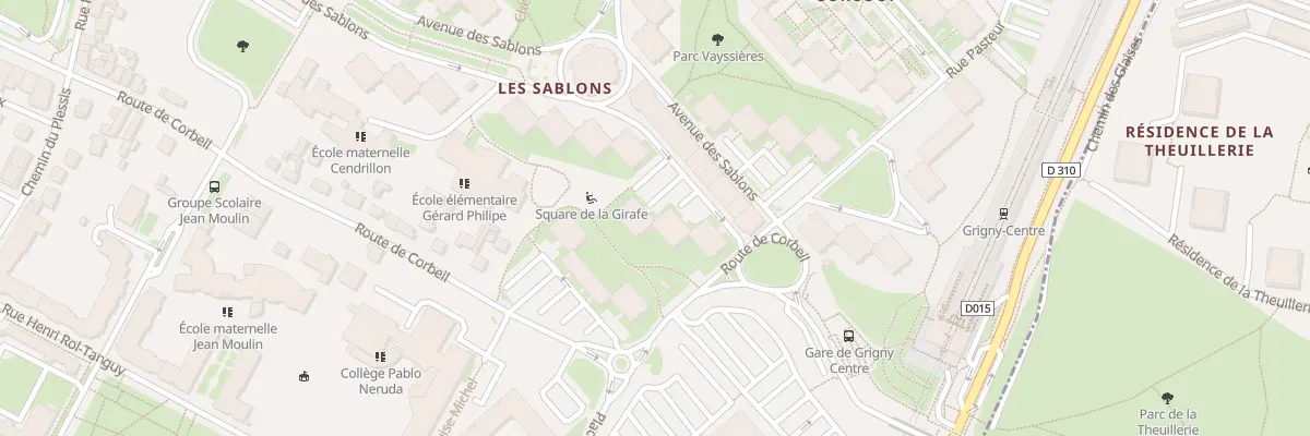 Plan du 5 Av des Sablons à Grigny