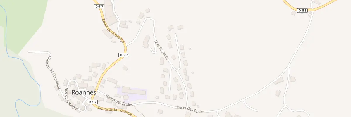 Plan du 12 Rue du Stade à Roannes-Saint-Mary