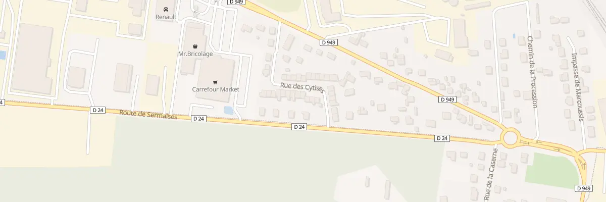 Plan du 7 Rue des Cytises au Malesherbois