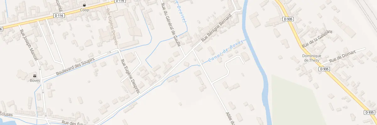 Plan du 24 Rue des Ecluses à Boves