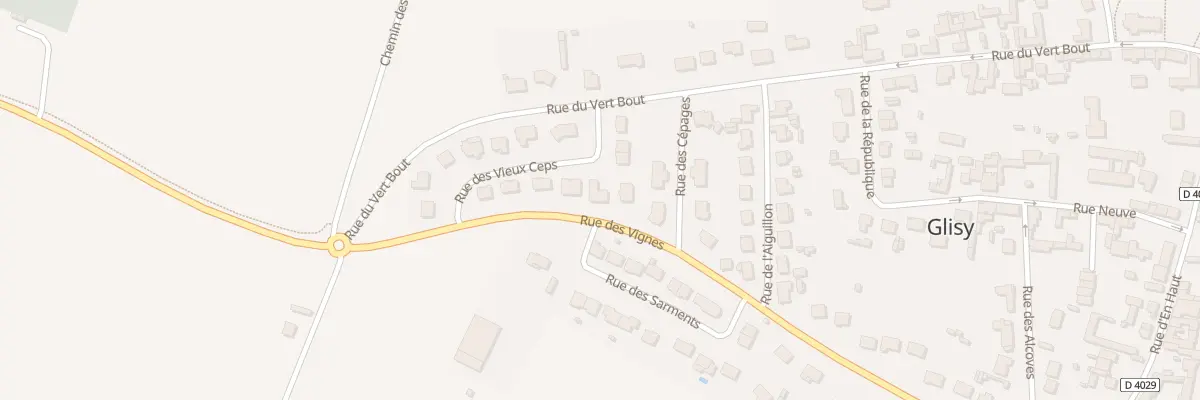 Plan du 9 Rue des Vieux Ceps à Glisy