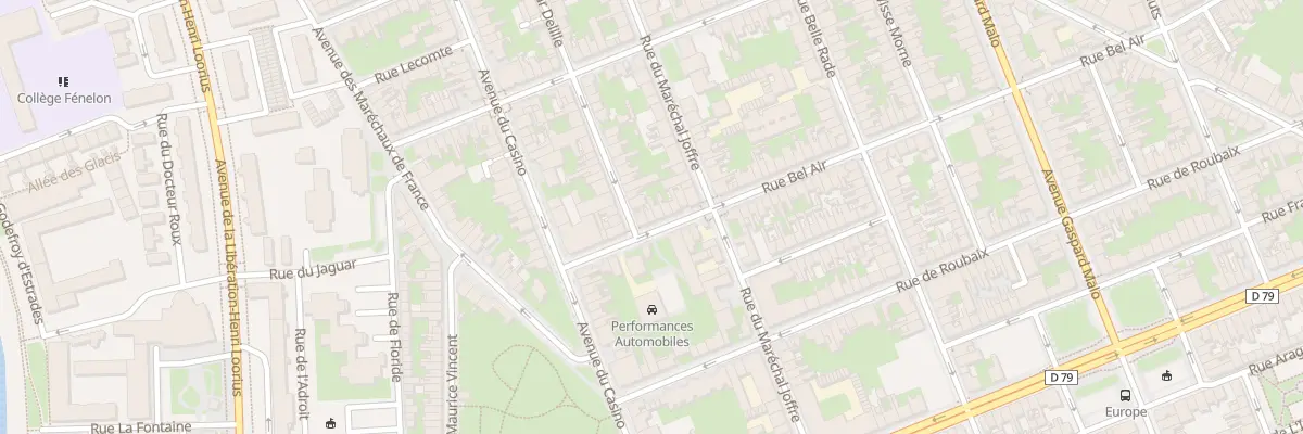 Plan du 11 Rue Bel Air à Dunkerque