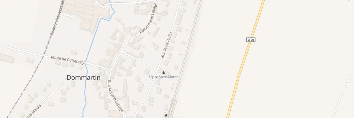 Plan du 27 Rue Rene Perlin à Dommartin