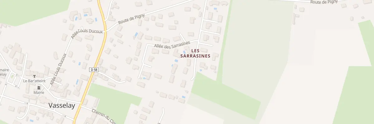 Plan du 42 All des Sarrasines à Vasselay