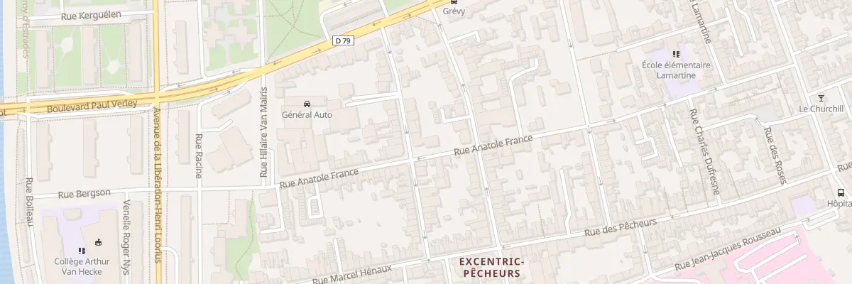 Plan du 161 Rue Anatole France à Dunkerque