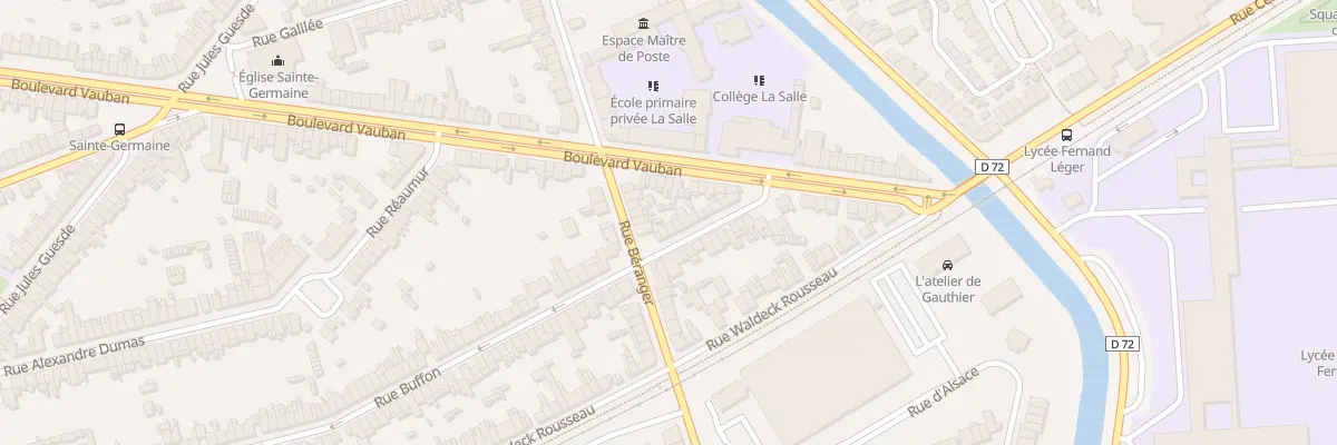 Plan du 3 Rue Gaston Ryckebusch à Coudekerque-Branche