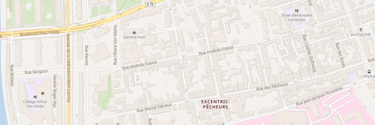 Plan du 84 Rue Houchard à Dunkerque