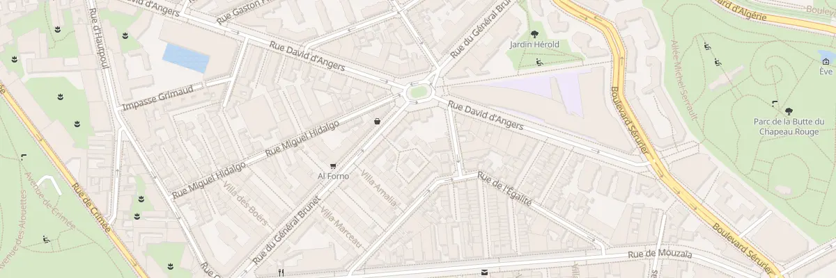 Plan du 5 Vc Ham du Danube à Paris 19e Arrondissement