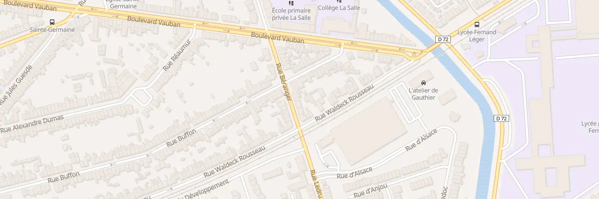 Plan du 8 Rue Béranger à Coudekerque-Branche