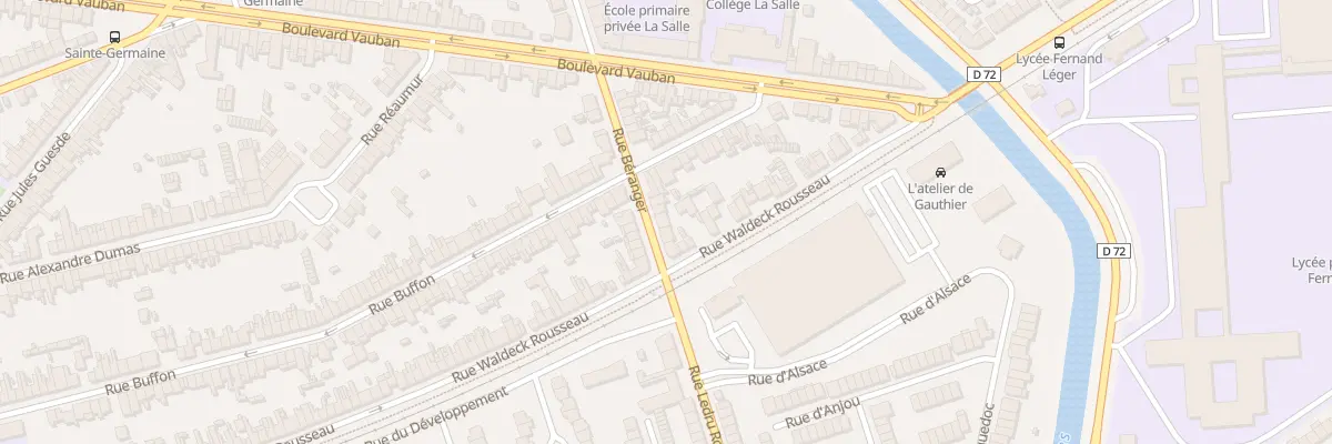 Plan du 6 Rue Béranger à Coudekerque-Branche