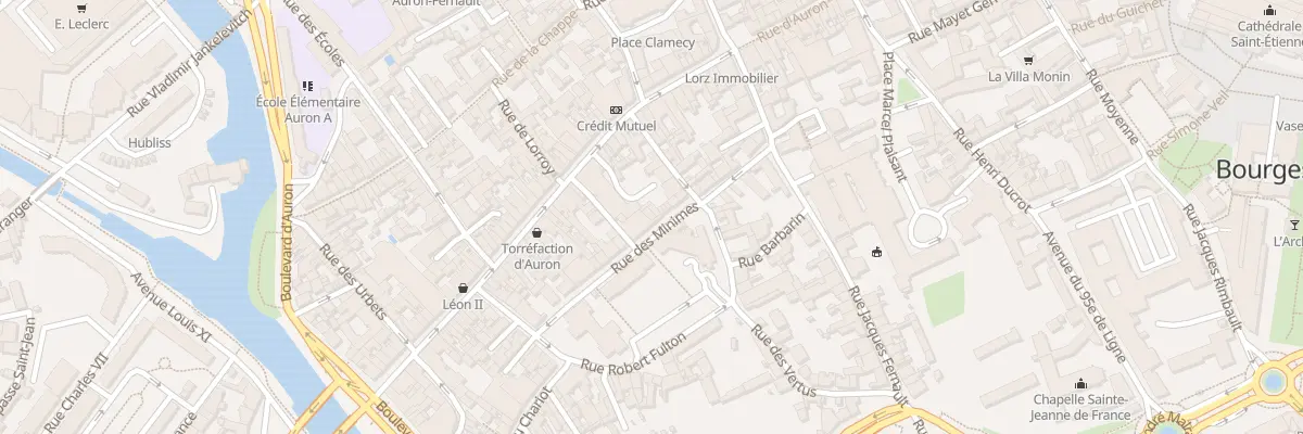 Plan du 61 Rue d’Auron à Bourges