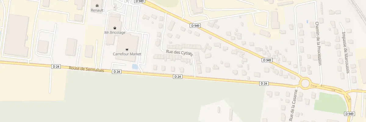 Plan du 5 Rue des Cytises au Malesherbois