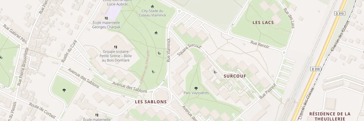 Plan du 8 Rue Vlaminck à Grigny