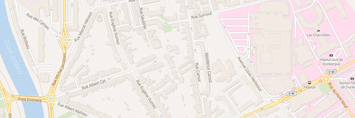 Plan du 120 Rue Martin Luther King à Dunkerque