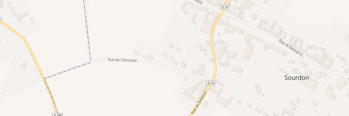 Plan du 8 Rue Degouy à Sourdon