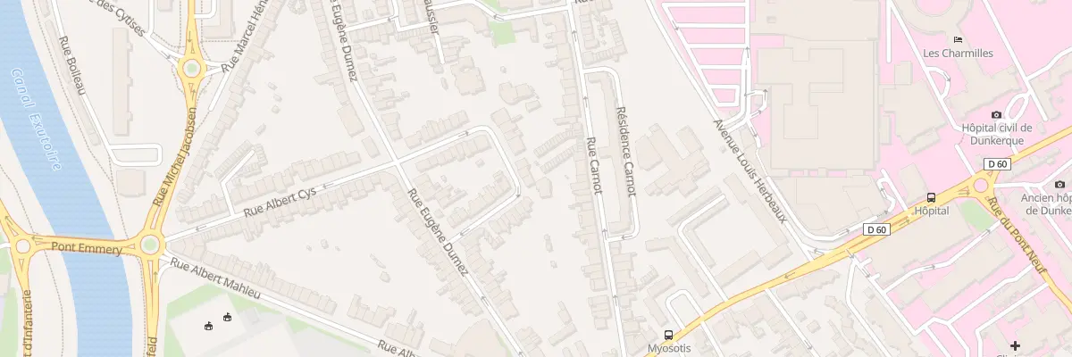 Plan du 80 Rue Martin Luther King à Dunkerque